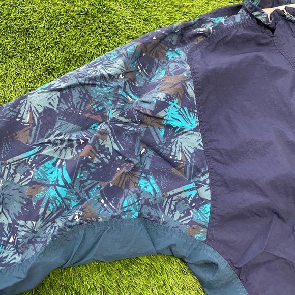 Nike Vintage 90s Windbreaker Navy Blue Size XL - Picture 2 of 4